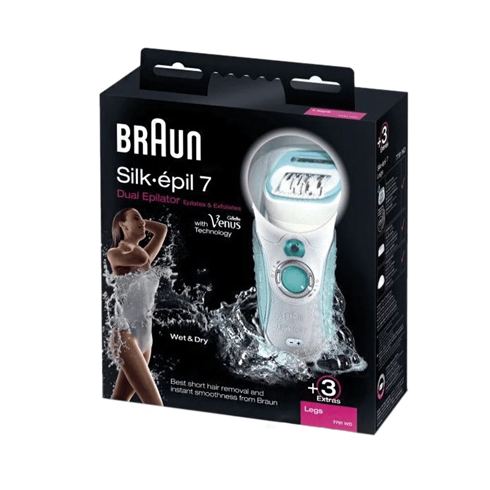 براون الة إزالة الشعر بنظام جاف أو تحت الماء - موديل Silk-epil 7
