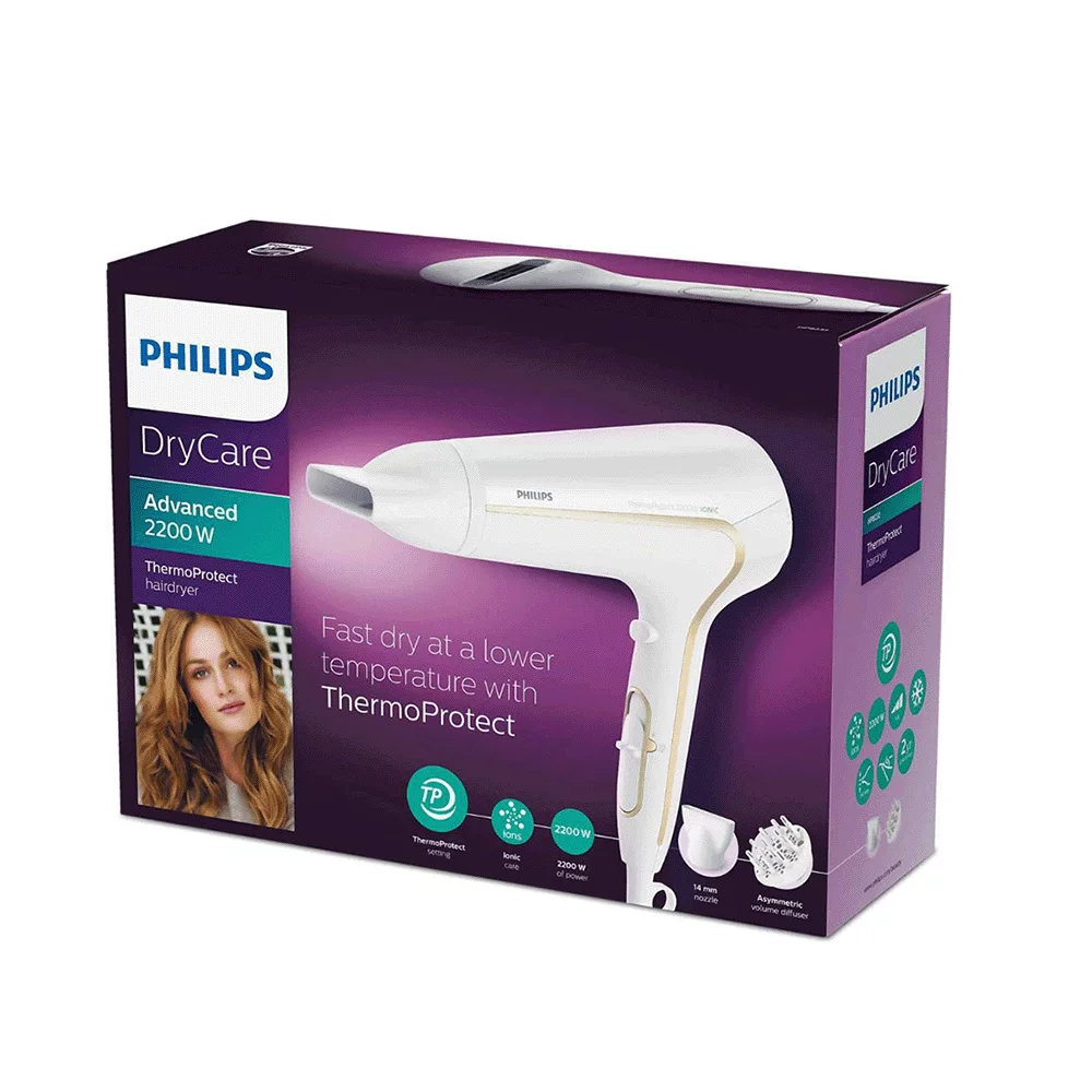 فيليبس مجفف شعر حماية حرارية أيونيك بقوة 2200 واط - HP8232/03 - الصورة 3