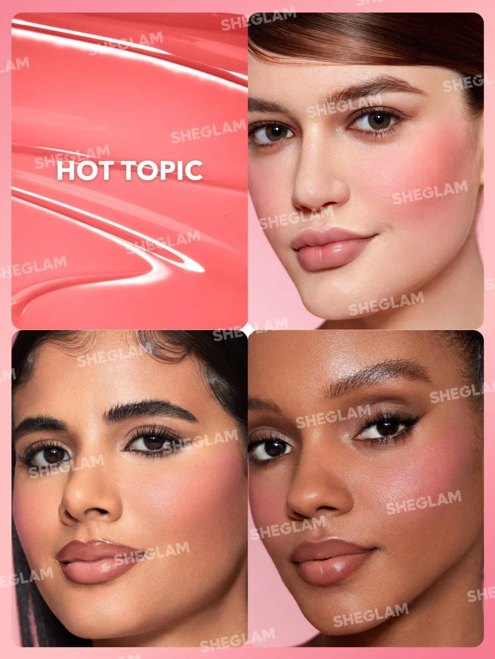 ⁦SHEGLAM أحمر خدود سائل هوت توبيك.⁩ - الصورة ⁦2⁩